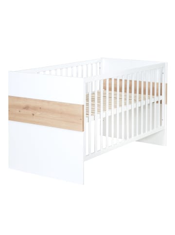 roba Set Lion 3-tlg. Weiß/Eiche mit Kinderbett, Kommode & Schrank
