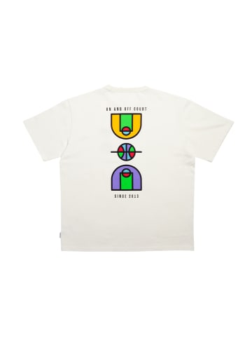 DillySocks T-Shirt Ballin all Day in weiß