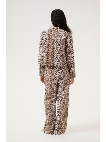 Karen By Simonsen Langarm - Hemd KBUlrike Classic fit in Ulrike print - Simply taupe