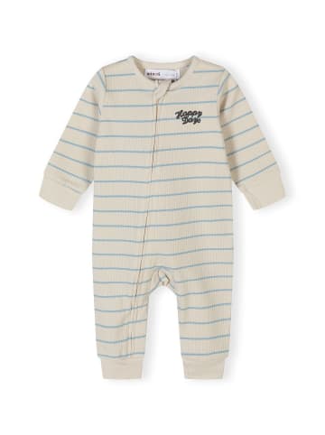 Minoti 3-er Pack Strampler 28BABYRIB25 in rauchblau