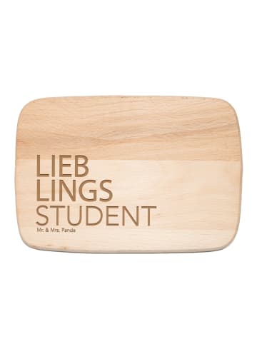 Mr. & Mrs. Panda Holzbrett Student mit Spruch in Transparent