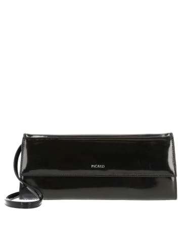 PICARD Auguri - Clutch 26 cm Rindsleder (rot-lack) in schwarz ack