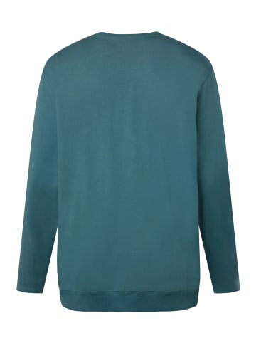 Men Plus Kurzarm T-Shirt in aschtürkis