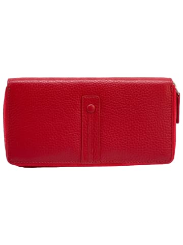 Florence Geldbörse Leder rot Damen ca. 19cm ca. 10cm