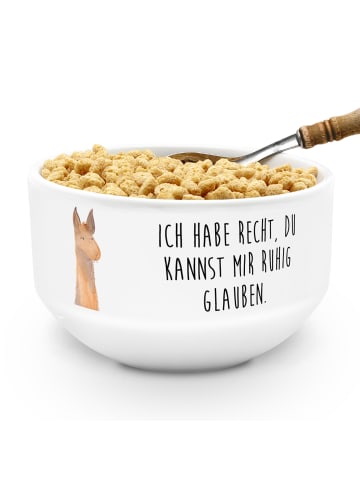 Mr. & Mrs. Panda schale Lamakopf Genervt mit Spruch in Weiß