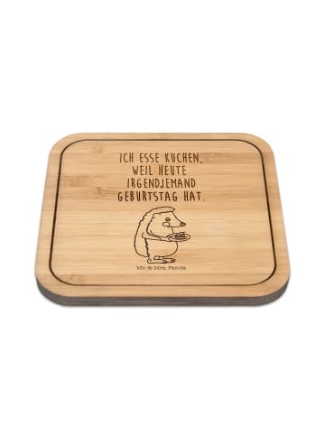 Mr. & Mrs. Panda Glasuntersetzer Igel Kuchenstück mit Spruch in Transparent