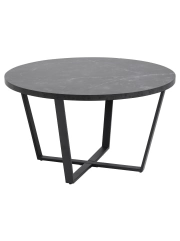 ebuy24 Couchtisch Amst Schwarz 77 x 77 cm