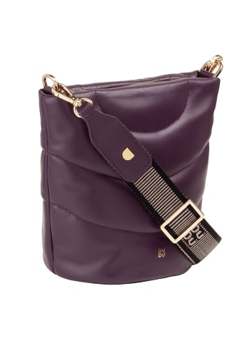 DuDu Barbara Schultertasche Leder 21.5 cm in deep purple