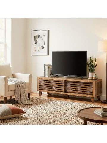 CALICOSY TV-Möbel LIAM in Dunkles - (W) 140 x (H) 45 x (L) 35 cm