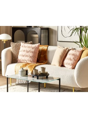 Beliani 1er-Set Dekokissen AGASTACHE in Rosa