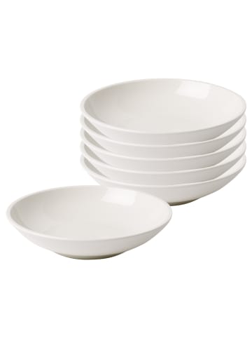 Villeroy & Boch 6er Set Pastaschalen Artesano Original ø 23,6 cm weiß in weiß