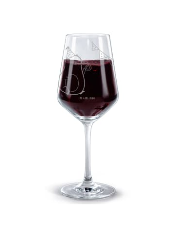 Mr. & Mrs. Panda glas für rotwein Avocado Party Zeit ohne Spruch in Transparent