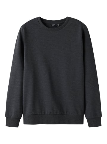 TWO SOON Sweatshirt in Dark Grey Melange