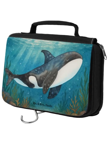 Mr. & Mrs. Panda kosmetiktäschchen Orca Design ohne Spruch in Weiß