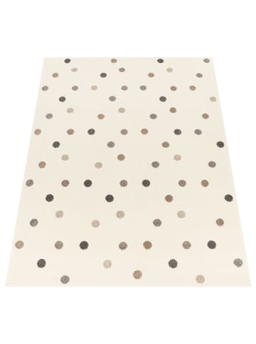 KADIMA DESIGN Kinderteppich Punkte Kinderzimmer in Beige