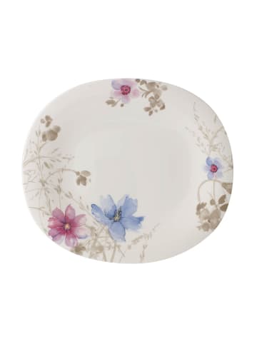 Villeroy & Boch Speiseteller oval flach Mariefleur Gris Basic in bunt