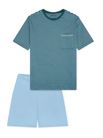 Schiesser Pyjama Nightwear in pacific blue