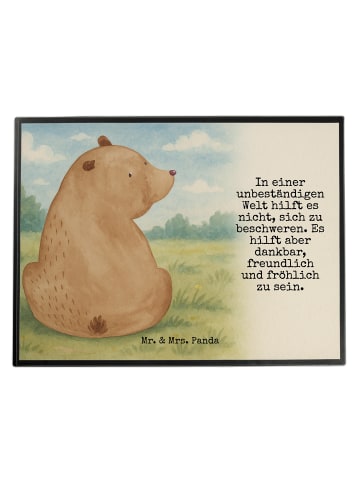 Mr. & Mrs. Panda Schreibunterlage Bär Schulterblick Design mit S... in Weiß