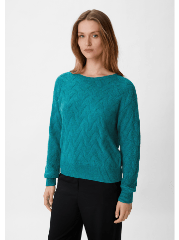 comma Strickpullover langarm in Türkis