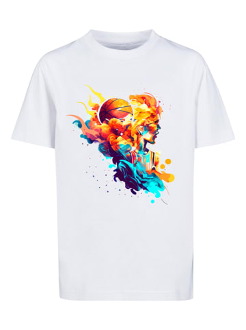 F4NT4STIC T-Shirt Basketball Sport Player UNISEX in weiß