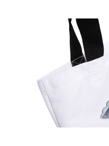 Mr. & Mrs. Panda Strandtasche Axolotl Schwimmen mit Spruch in Weiß