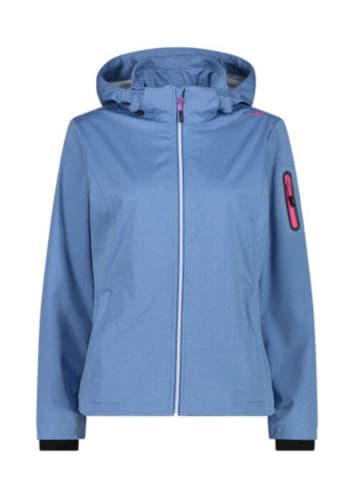 cmp Softshelljacke WOMAN JACKET ZIP HOOD in Blau