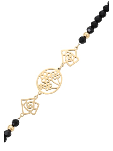 faina Women Bracelet in Black Gold