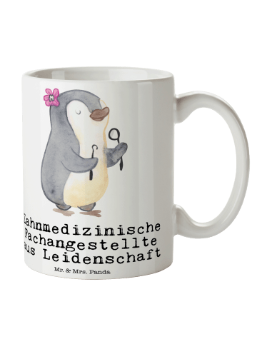 Mr. & Mrs. Panda Tasse Zahnmedizinische Fachangestellte Leidensc... in Weiß