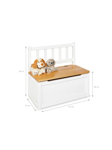 Pinolino Kindertruhenbank Fenna, weiß/natur, 56.5 x 31 x 55 cm