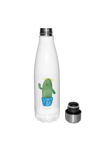 Mr. & Mrs. Panda Thermosflasche Kaktus Heilig ohne Spruch in Weiß