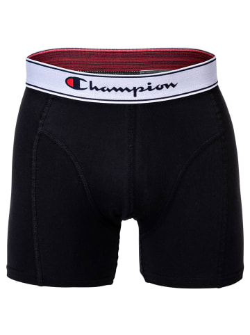 Champion Boxershort 2er Pack in Schwarz/Grau meliert