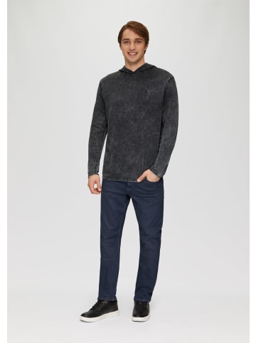 QS Strickpullover langarm in Schwarz