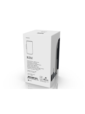 Zone Denmark Zahnbürstenbecher für Wand Rim in Black