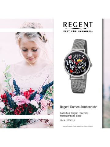Regent Armbanduhr-Analog silber mittel (ca. 35mm) Regent Fancyline