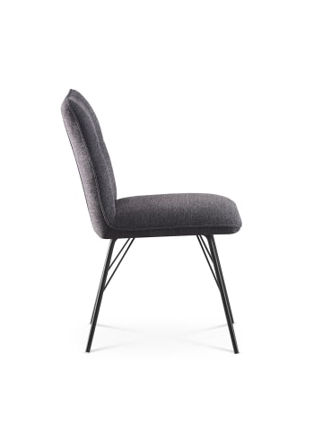 B&D Home 2er-Set: Esszimmerstuhl NELE in Anthrazit - (B)49 x (H)85 x (T)61,5 cm