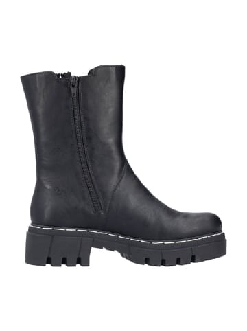 rieker Plateau Stiefeletten in Schwarz