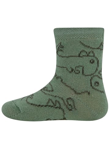 ewers 2er-Set Socken 3er Pack Dino/Ringel in latte-schattenspiel-dunkel bei