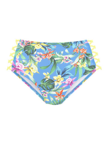 Venice Beach Bikini-Hose in blau-bedruckt