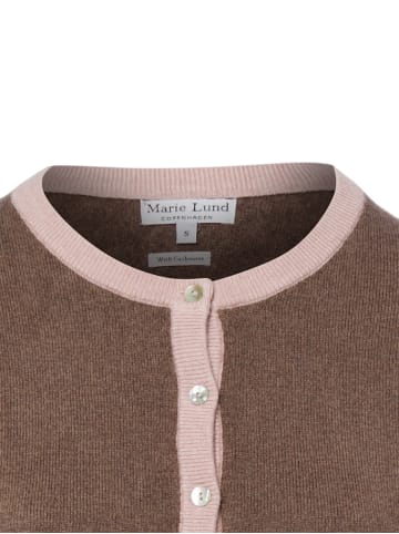 Marie Lund Strickjacke in mocca - 0002