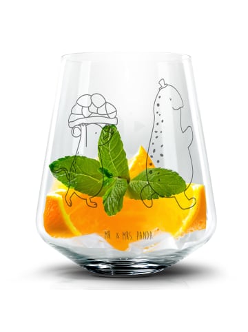 Mr. & Mrs. Panda Blümchentail Glas Schildkröte Maus ohne Spruch in Transparent