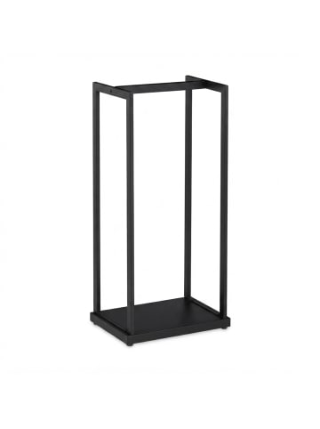 relaxdays Kaminholzregal in Schwarz - (B)37 x (H)95 x (T)30 cm