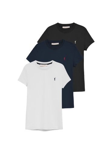 Polo Club 3 tlg. Set: T-Shirt in Mehrfarbig