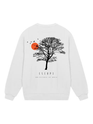 F4NT4STIC Sweatshirt Escape Discover the World Tree Birds in off-white