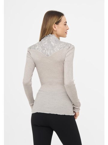 TOOCHE Langarmshirt "Moonlit Elegance" in grau