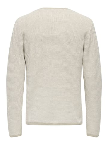 Only&Sons Pullover ONSERIC REG 12 STRUC CREW KNIT in Grau