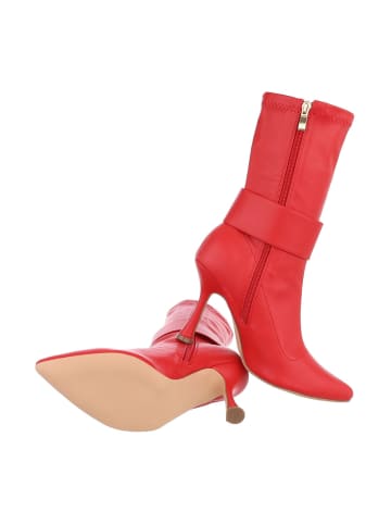 Ital-Design Stiefelette in Rot