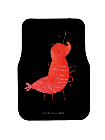 Mr. & Mrs. Panda Autoteppich Garnele Franzose ohne Spruch in Schwarz