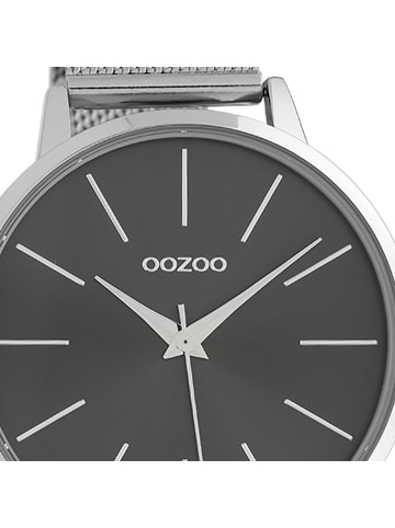 Oozoo Analog-Armbanduhr Oozoo Timepieces silber groß (ca. 45mm)