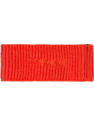 styleBREAKER Strick Stirnband mit Logo in Orange