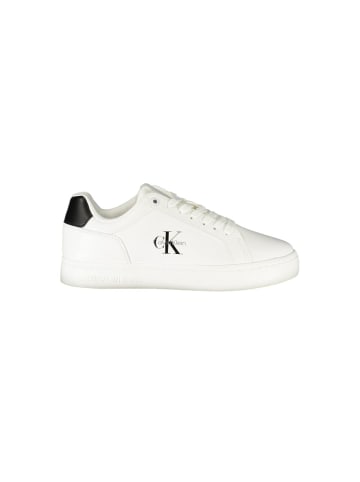 Calvin Klein Weiße Polyurethan-Sneaker